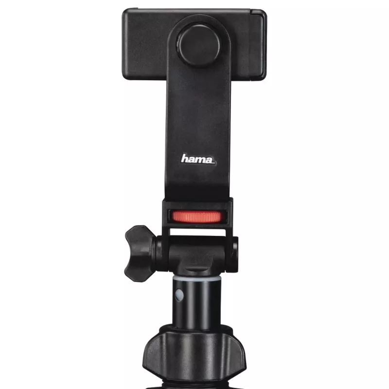Tripod Hama Rotary Smartphone II, skirtas išmaniajam telefonui ir skaitmeniniam fotoaparatui, 3 kojelės, maks. apkrova 1 kg, aukštis 41,5–150 cm, juodas