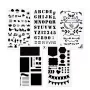 Hama 00007743 trafaretas meninis, baltas plastikinis, 5 vnt.