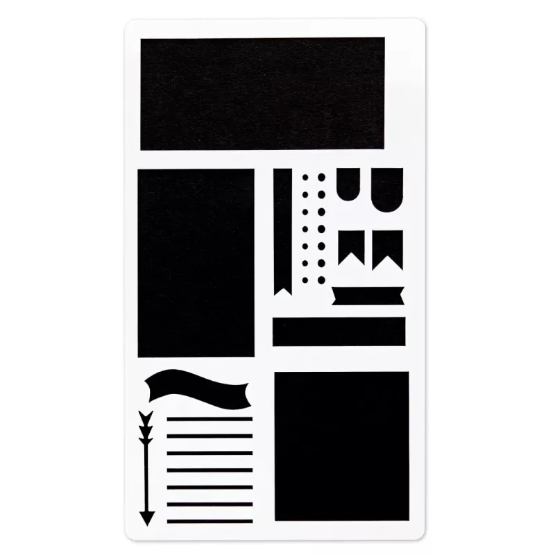 Hama 00007743 trafaretas meninis, baltas plastikinis, 5 vnt.