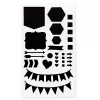 Hama 00007743 trafaretas meninis, baltas plastikinis, 5 vnt.