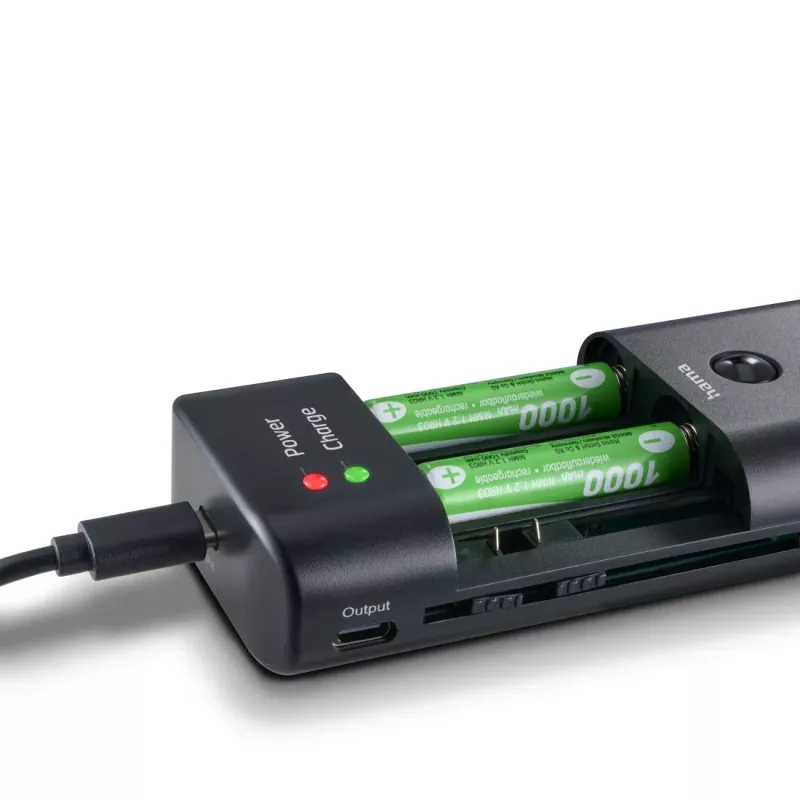 Baterijų įkroviklis HAMA 00081390, USB, Li‑Ion ir NiMH, 5 V