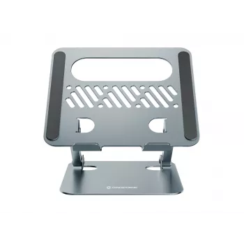 Nešiojamojo kompiuterio stovas CONCEPTRONIC THANA10G – sulankstomas, aliuminis, reguliuojamas aukštis, pilka, 240×220×50 mm
