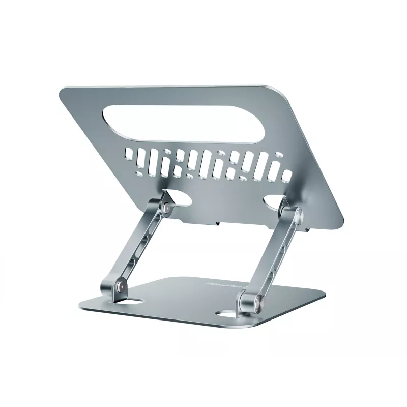 Nešiojamojo kompiuterio stovas CONCEPTRONIC THANA10G – sulankstomas, aliuminis, reguliuojamas aukštis, pilka, 240×220×50 mm