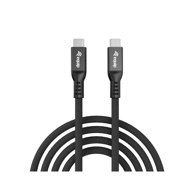 USB4 Gen 4x2 C‑to‑C kabelis EQUIP 1,2 m, 80 Gbps, PD240W, 8K@60Hz, juodas