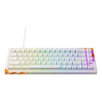 Mechaninė žaidimų klaviatūra Cherry K5 Pro TMR Compact 65% QWERTY US, laidinė USB, RGB, oranžinė/balta