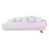 Mechaninė žaidimų klaviatūra Cherry K5 Pro TMR Compact — 65% laidinė USB, QWERTZ, RGB, oranžinė/balta
