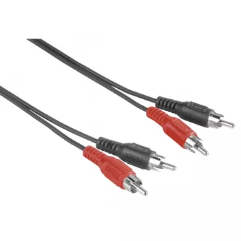 Garso kabelis Hama 00205086 2,5 m 2xRCA Kištukas Juodas
