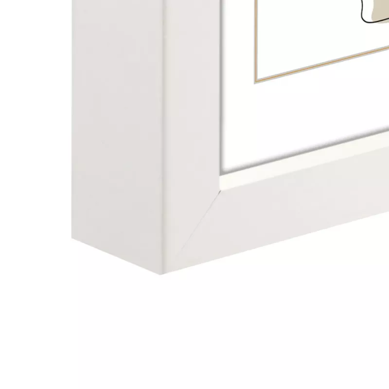 Vieno nuotraukos rėmelis Hama Copenhagen Baltas Stiklas MDF 220mm