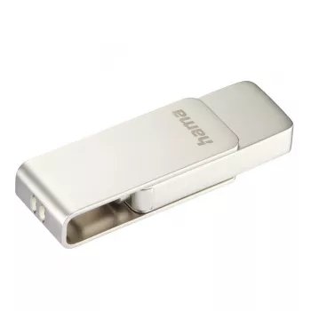 Hama Uni-C Rotate Pro USB atmintukas 128 GB USB Type-C 3.2 Gen 1 sidabrinis