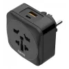 Hama 00223460 kištukinis adapteris tipas E/F hibridinis universalus juodas