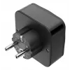 Hama 00223460 kištukinis adapteris tipas E/F hibridinis universalus juodas