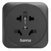 Hama 00223460 kištukinis adapteris tipas E/F hibridinis universalus juodas