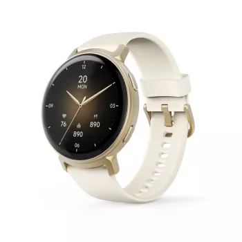 Hama 00178641 išmanusis laikrodis / sportinis laikrodis 1,32 colio AMOLED 43 mm analoginis 466 x 466 pikselių jutiklinis ekranas Auksinis GPS
