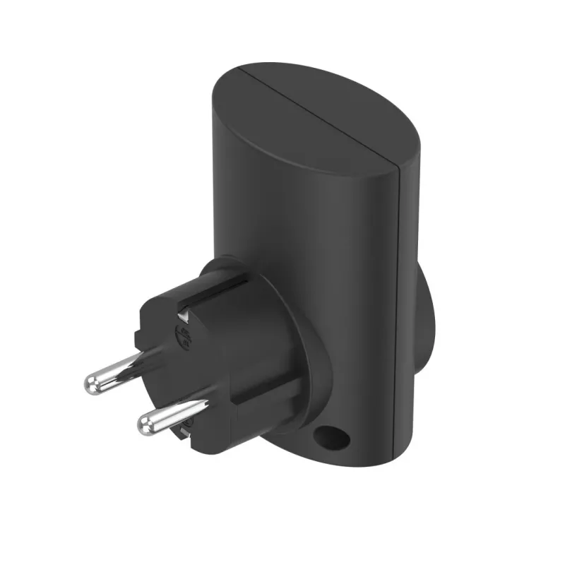 Hama 00223325 kištukinis adapteris su apsauga nuo viršįtampių, C7, juodas