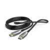 Hama 00202036 HDMI laidas 15 m HDMI A tipo (standartinis) Juoda, Pilka, Sidabrinė