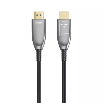 Hama 00202036 HDMI kabelis 20 m HDMI A tipo (Standartinis) Juoda, Pilka, Sidabrinė
