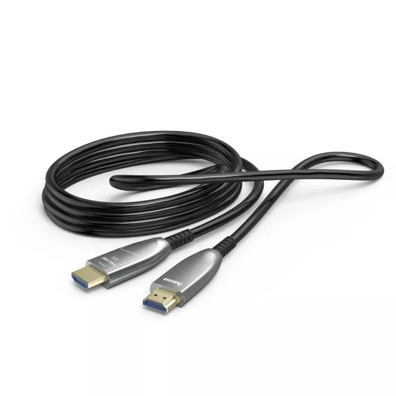 Hama 00202036 HDMI kabelis 20 m HDMI A tipo (Standartinis) Juoda, Pilka, Sidabrinė