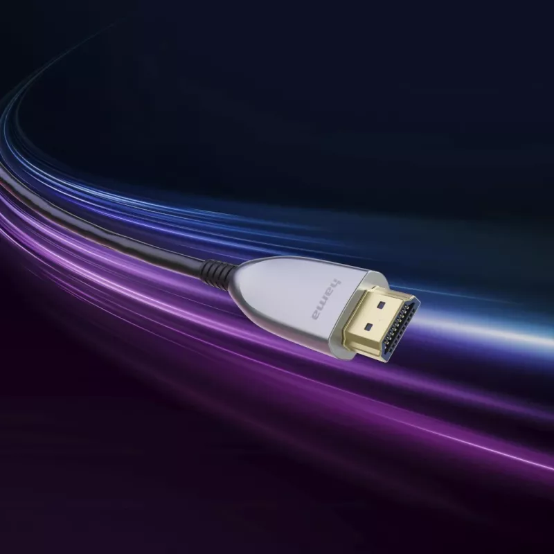 Hama 00202036 HDMI kabelis 20 m HDMI A tipo (Standartinis) Juoda, Pilka, Sidabrinė