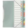 Esselte Colour'Breeze Skyriklis su 12 skirtukų, Įvairiaspalvis, Polipropilenas (PP), 266 mm, 20 mm, 370 g, 1 vnt.
