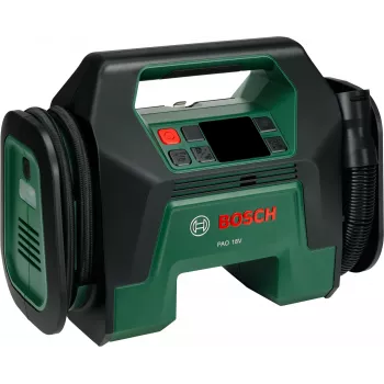 Bosch PAO 18V belaidis dviejų funkcijų kompresorius (be akumuliatoriaus ir įkroviklio, kartoninė dėžutė)