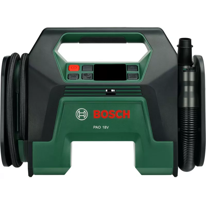 Bosch PAO 18V belaidis dviejų funkcijų kompresorius (be akumuliatoriaus ir įkroviklio, kartoninė dėžutė)