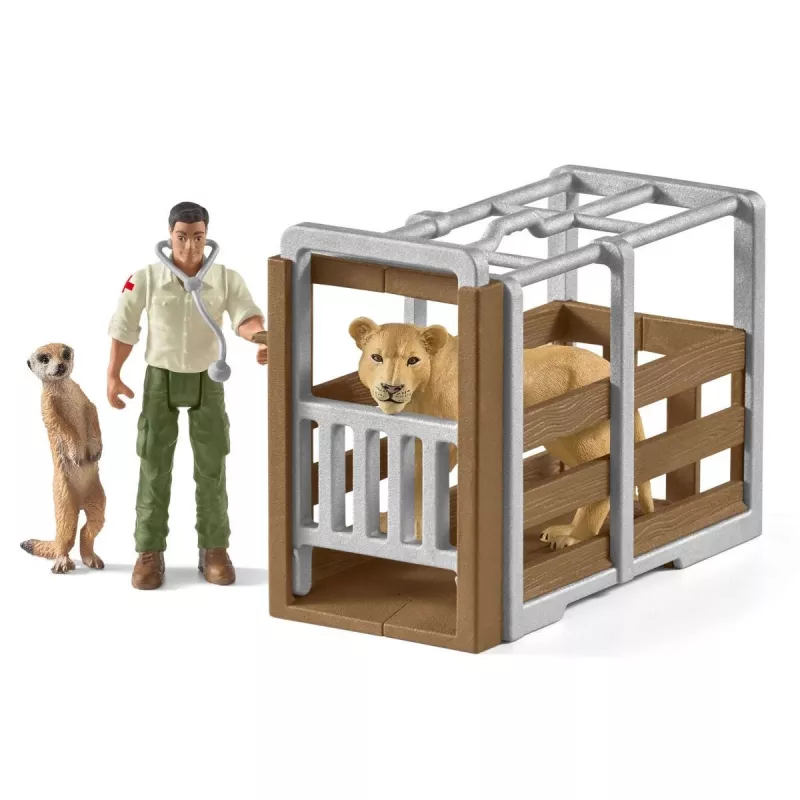 Schleich WILD LIFE Didysis gelbėjimo sunkvežimis su gyvūnais, Safari