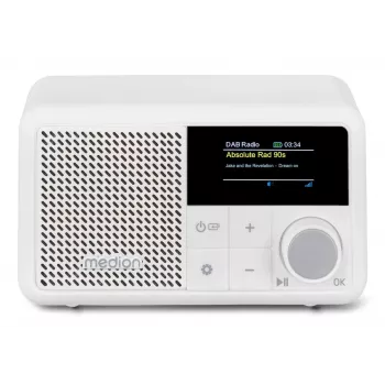 MEDION LIFE S66822 Nešiojamas Skaitmeninis Radijas DAB+, UKW, 2 W, TFT 1,47 inch, Baltas