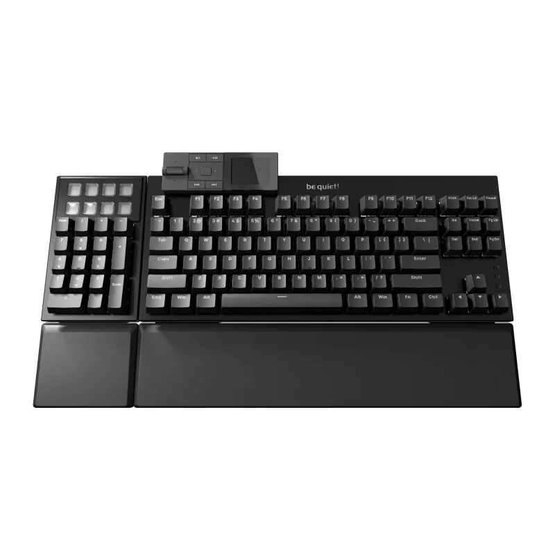 be quiet! Dark Mount Silent Linear FR ISO klaviatūra, mechaninė, USB, AZERTY, juoda, žaidimams