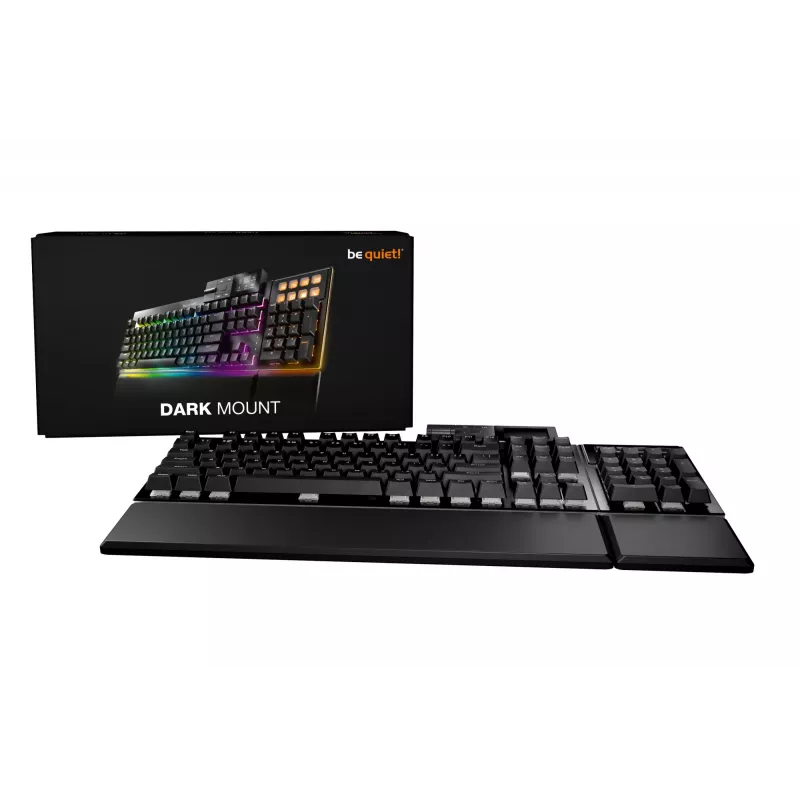 be quiet! Dark Mount Silent Linear FR ISO klaviatūra, mechaninė, USB, AZERTY, juoda, žaidimams
