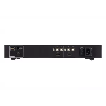 KVM jungiklis ATEN 2 prievadų USB HDMI Secure su CAC, 4K UHD 3840x2160@60Hz, USB klaviatūra/pele, metalinis korpusas