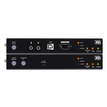 KVM prailgintuvas ATEN True 4K DP/HDMI Optinis KVM 300m – Siųstuvas ir imtuvas, DisplayPort/HDMI, USB, 300 m