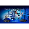 KVM prailgintuvas ATEN True 4K DP/HDMI Optinis KVM 300m – Siųstuvas ir imtuvas, DisplayPort/HDMI, USB, 300 m