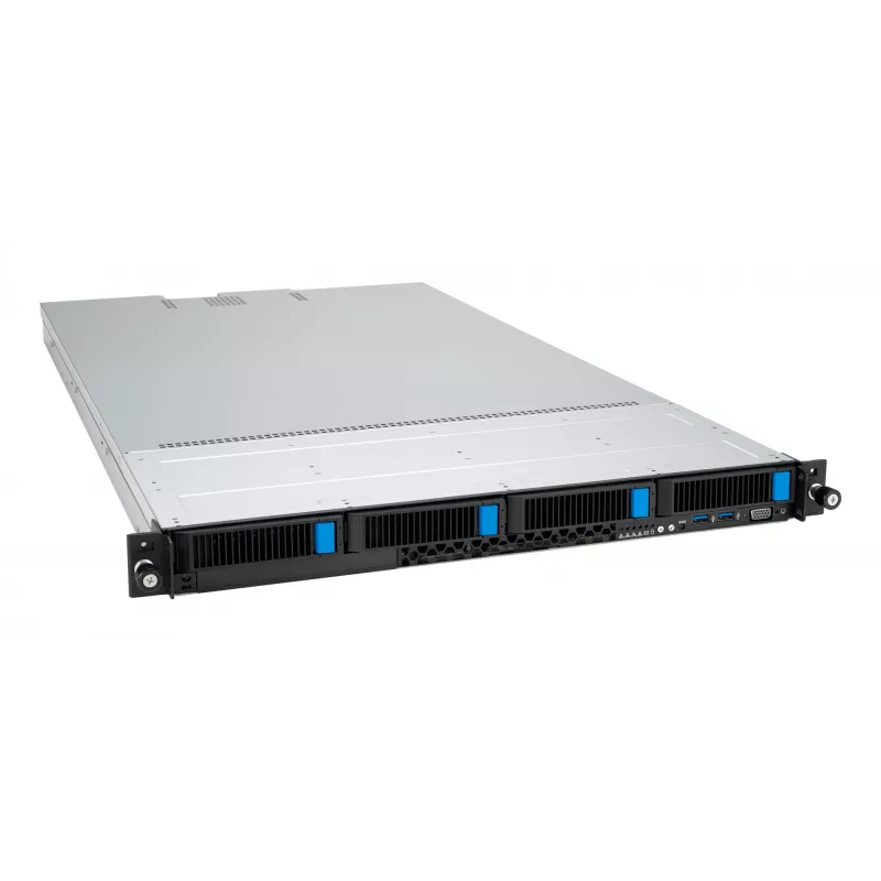ASUS RS501A-E12-RS4 1U stelažinis serveris, Socket SP5, juodas/sidabrinis