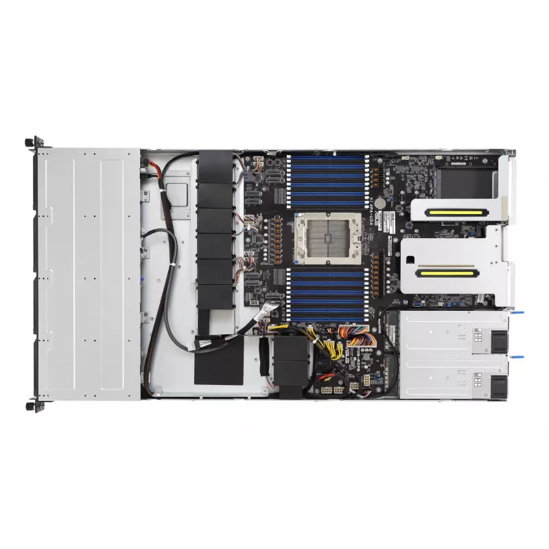 ASUS RS501A-E12-RS4 1U stelažinis serveris, Socket SP5, juodas/sidabrinis