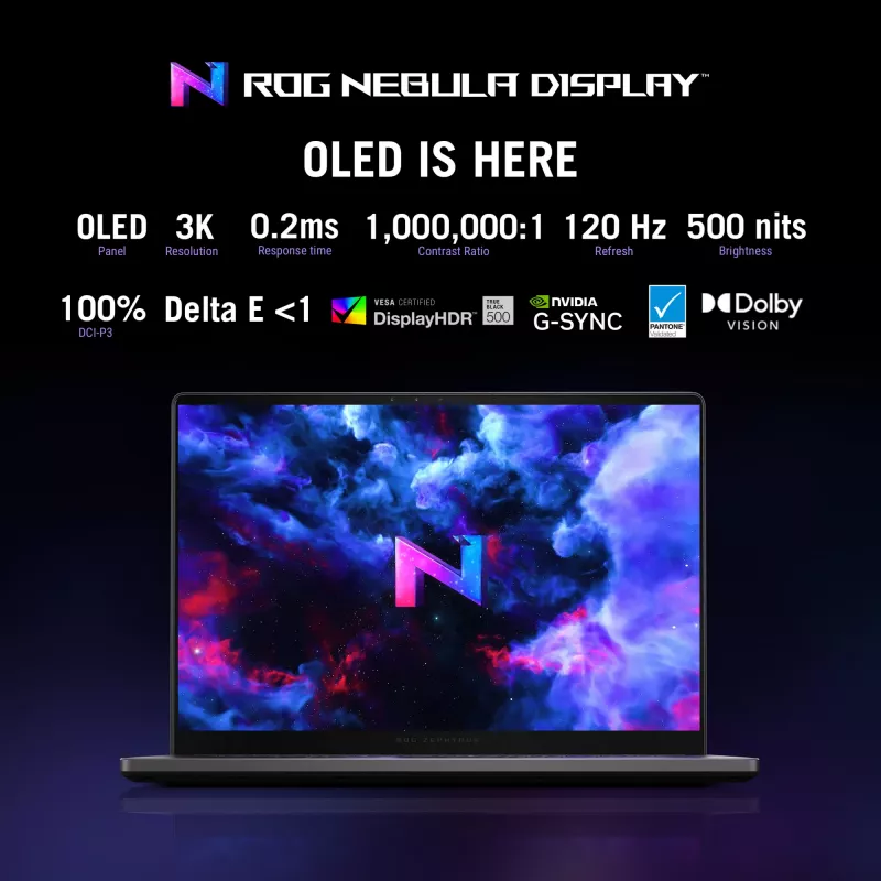 Nešiojamas kompiuteris ASUS ROG Zephyrus G14 GA403WR-QS085W AMD Ryzen AI 9 370 35,6 cm (14 colių) 3K 32 GB LPDDR5x-SDRAM 1 TB SSD NVIDIA GeForce RTX 5070 Ti Wi-Fi 7 (802.11be) Windows 11 Home Pilka