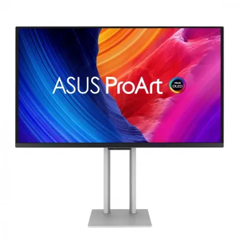 Kompiuterio monitorius ASUS ProArt PA27UCDMR 67,3 cm (26,5 colio) 3840×2160 4K OLED sidabrinis, 0,1 ms, USB 3.2 Gen 2, garsiakalbiai, VESA