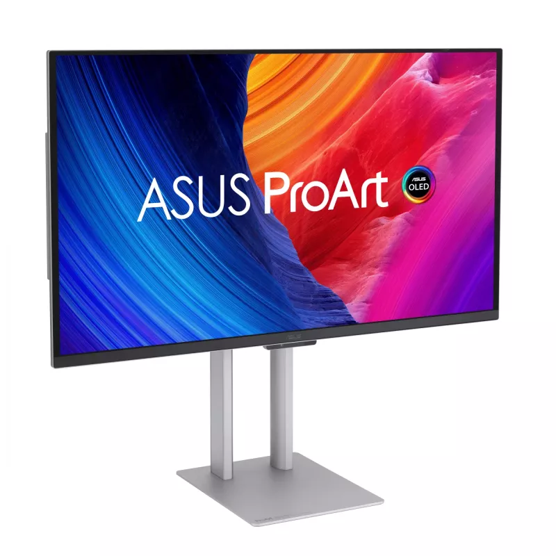 Kompiuterio monitorius ASUS ProArt PA27UCDMR 67,3 cm (26,5 colio) 3840×2160 4K OLED sidabrinis, 0,1 ms, USB 3.2 Gen 2, garsiakalbiai, VESA