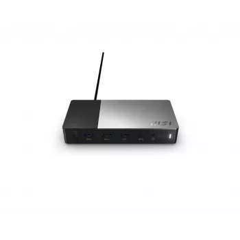 MSI USB-C Docking Station Gen 2 USB 3.2 Gen 2 Type-C juoda