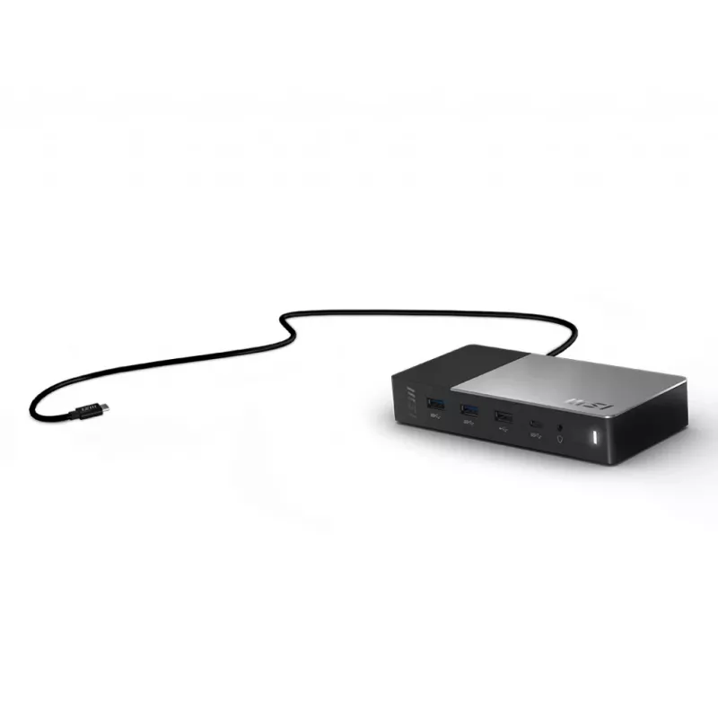 MSI USB-C Docking Station Gen 2 USB 3.2 Gen 2 Type-C juoda