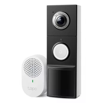 TP-Link Tapo vaizdo durų skambutis D235 + D100C, 2K 5MP, 180° DFOV, IP66, belaidis