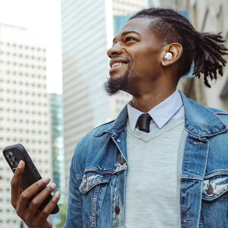 JVC Active Noise Cancelling TWS White belaidės ausinės