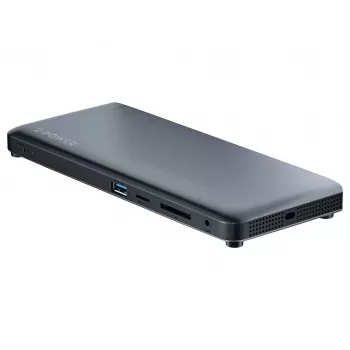 2-Power DOC0117A USB-C dokų stotelė / prievadų replikatorius, juoda