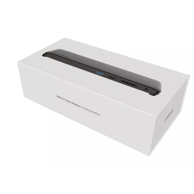 2-Power DOC0117A USB-C dokų stotelė / prievadų replikatorius, juoda