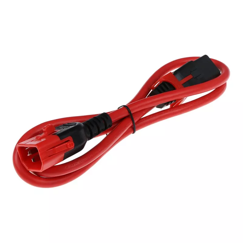 ACT maitinimo kabelis C13 IEC Lock+ - C14 IEC Lock Dual Locking raudonas 2 m, PC3615