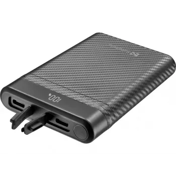 Sandberg Survivor Nano Powerbank 10000, 10000 mAh, Li-Ion, 3.7 V, 20 W, juoda