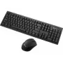 Sandberg Wireless Office DesktopSet INT, belaidė klaviatūra ir pelė, RF, membraninė, QWERTY, juoda