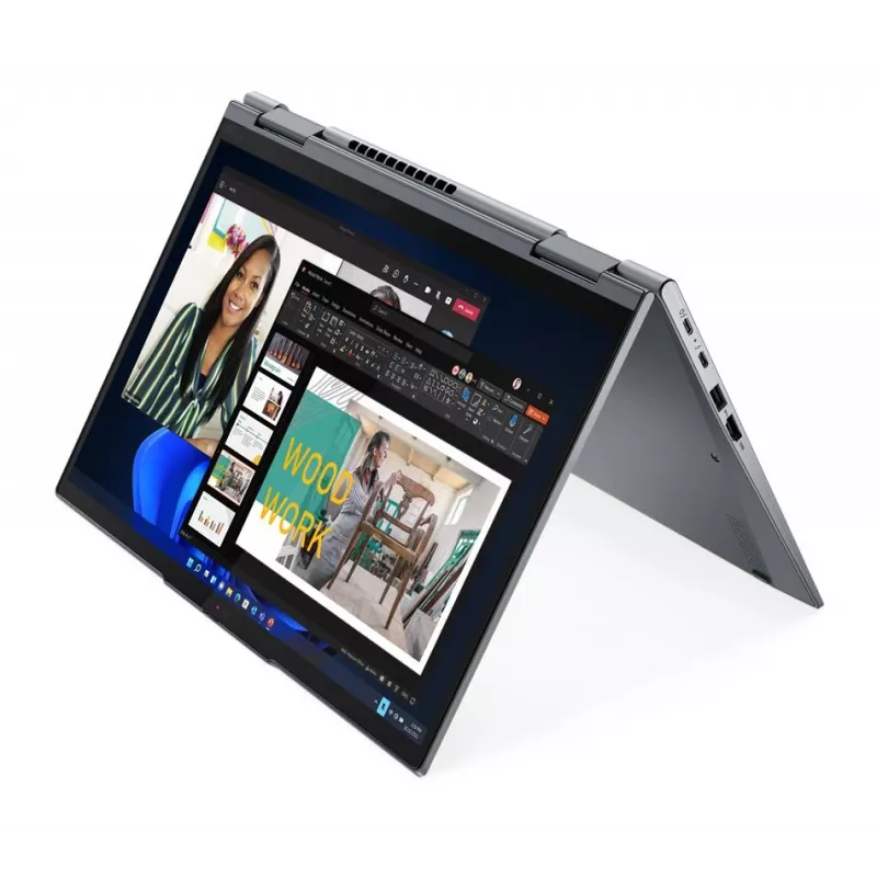 TIER1ASSET Lenovo ThinkPad X1 Yoga Gen 7 hibridinis 2-in-1 nešiojamas kompiuteris, Intel Core i7-1270P, 14 colių liečiamas ekranas, 32 GB LPDDR5, 512 GB SSD, Windows 11 Pro