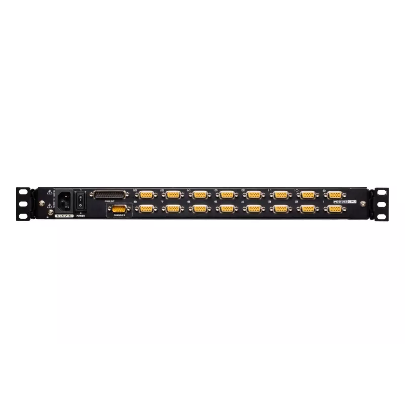 ATEN CL5716M konsolinis KVM jungiklis su 43,2 cm (17 inch) LCD ekranu, 1280 x 1024, metalas/plastikas, juoda, 1U