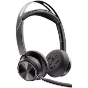 HP Poly Voyager Focus 2 Microsoft Teams sertifikuotas USB-C-C ausinių rinkinys su USB-C/A adapteriu