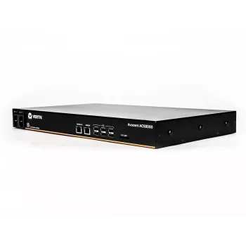 Vertiv Avocent ACS8032MDAC-404 32 prievadų konsolinis serveris su dviem kintamosios srovės maitinimo šaltiniais ir analoginiu modemu
